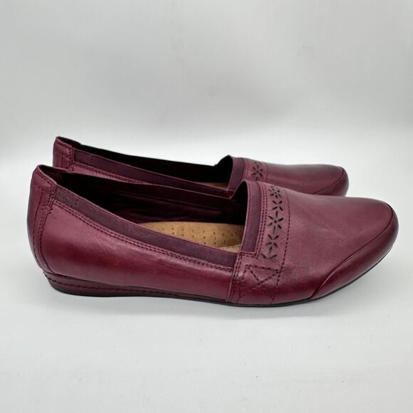 Rockport Cobb Hill GIGI CH Slip On Mule Red Flat  Women's Size 9.5 - Picture 1 of 6